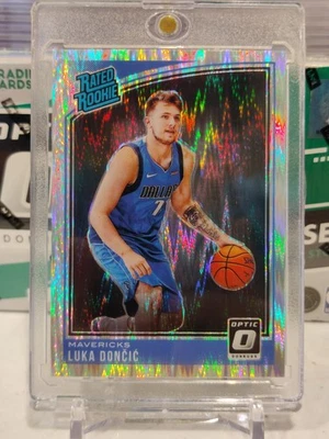 LUKA DONCIC 2018 DONRUSS OPTIC SHOCK PRIZM 新秀 RC #177 洛杉矶湖人队 斯洛文尼亚 热销 — 第 1/2 张图片
