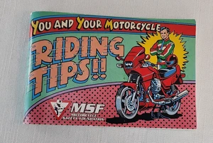 KAWASAKI YOU AND YOUR MOTORCYCLE RIDING TIPS MANUAL 99929-1580 MSF - Picture 1 of 2