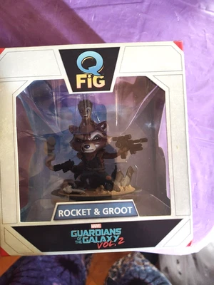 Q Fig Rocket Racoon and Groot Marvel Guardianes de la Galaxia Vol. 2 Foto 1 de 4