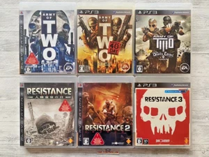 SONY PS3 6-piece set! Army Of Two series, Resistance series etc.From Japan - Picture 1 of 2