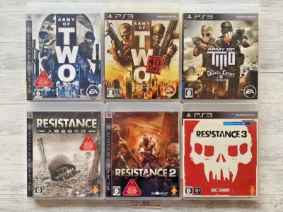 SONY PS3 6-piece set! Army Of Two series, Resistance series etc.From Japan - Image 1 of 2