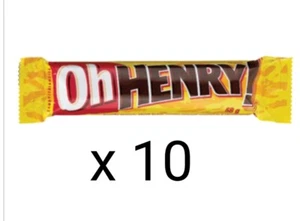 10 x OH HENRY Chocolate Candy Bar Hershey Canadian 58g each Free Shipping - Picture 1 of 1