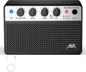 Mini Amplificador de Bajo Pequeño Amplificador de Bajo 10W Portátil Recargado Bajo Eléctrico A - Imagen 1 de 9