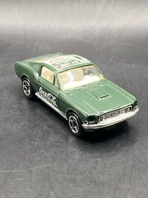 Matchbox 1968 Vintage Ford Mustang Cobra Jet Diecast Model Coca Cola Green TUFF! - Image 1 of 4