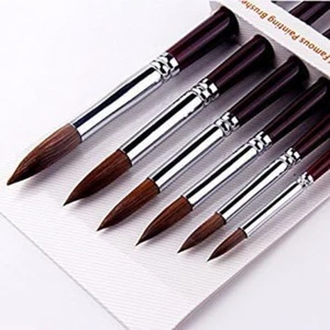 Artist Paint Brushes-Superior Sable Watercolour Brushes round Point Tip Paint Br - Picture 1 of 12