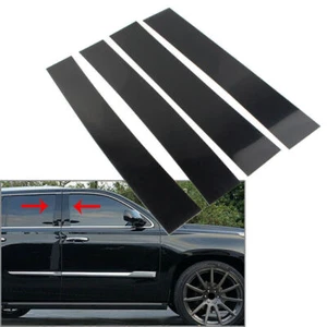 Juego de 4 láminas negras protección pintura columnas B+C para Cadillac Escalade 2007 2008-2014 - Imagen 1 de 9