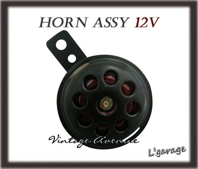 [LG2281] BOCINA KAWASAKI KZ700 KZ750 Z750 KZ900 KZ1000 Z1000 Z1R Z1 12V [NEGRO] Foto 1 de 4