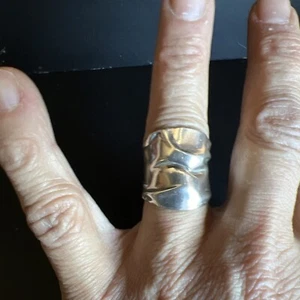 Anillo Vintage Lirm Is Real Plata Esterlina Talla 8 (EB554) - Imagen 1 de 7