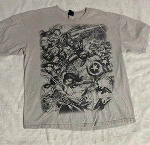 Mad Engine Marvel Men's Graphic T-Shirt Sz XL Gray Y2K Vintage - Picture 1 of 7