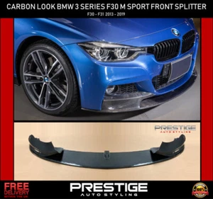 FOR BMW 3 SERIES F30 F31 FRONT LIP SPLITTER M PERFORMANCE SPOILER CARBON FIBRE - Picture 1 of 14