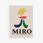 Joan Miro Exhibition Poster Retro Wall Art Print.