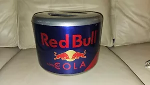 RED BULL Cola Advertising Plastic Party Ice Chest Cooler Patio Bar 11.5" x 8.5" - Picture 1 of 4