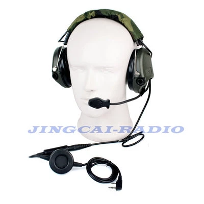 Tactical Noise-reduction Electronic Sound Pickup Headset Kenwood Baofeng Radio - Image 1 of 4