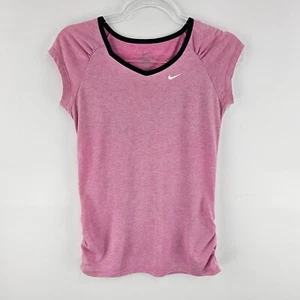 Nike Dri Fit Top Womens Large Pink Short Sleeve Lightweight Casual Sportswear - Picture 1 of 9