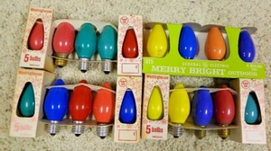 Vintage Westinghouse Christmas Opaque Bulbs D15 C-9 1/2  Lot 19 New Old Stock #2 - Picture 1 of 3