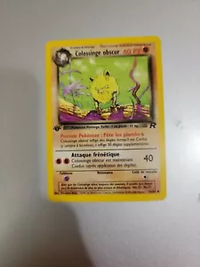 Colossinge Obscur 43/82 FRENCH 1st Edition Team Rocket 2000 Pokemon Card VLP-LP - Picture 1 of 2