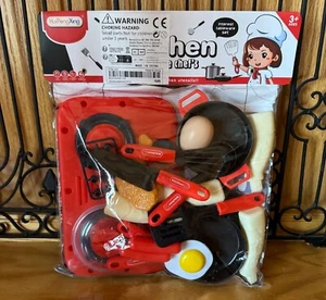 New My Little Chefs Kitchen Play Pretend Play Food Set Kids Plastic Kitchen - Picture 1 of 6