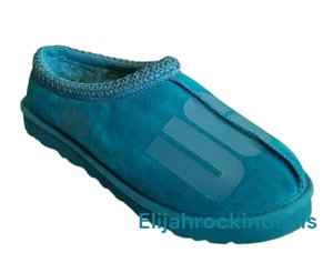 NEW MEN UGG TASMAN SCATTER GRAPHIC DEEP TEAL MOCCASIN SHOE US 10 / EU 43 / UK 9 - Picture 1 of 7