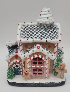 Harz Lebkuchen Dorf beleuchtet Haus Schwelle Kaminsims Tisch Herzstück Dekoration - Bild 1 von 11