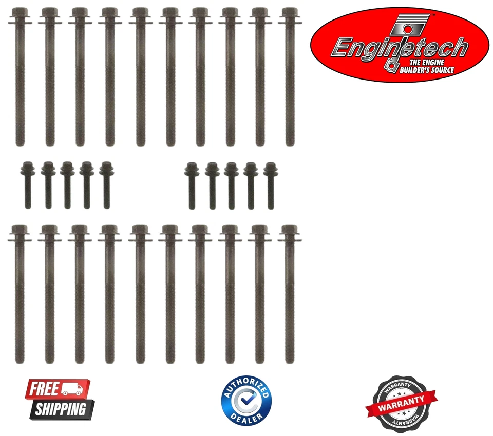 Juego completo de pernos de cabeza para motores Chrysler Dodge Jeep Hemi 2003+ 5,7 6,1 6,4 Foto 1 de 1