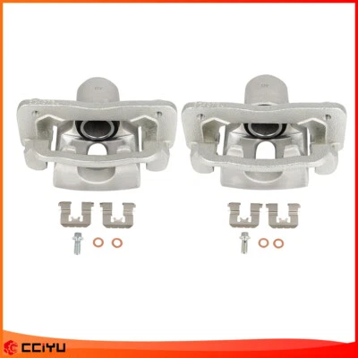 Rear Disc Brake Calipers w/ Bracket Left Right For 2010-2016 Hyundai Santa Fe - Image 1 of 4