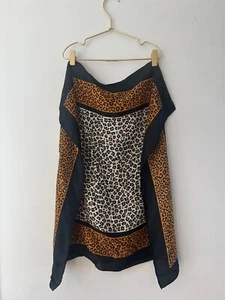 Leopard Seidentuch Kopftuch Halstuch - Bild 1 von 4