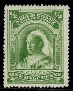 NIGERIA - Niger Coast Protectorate QV SG66, ½d green, LH MINT. - Picture 1 of 1