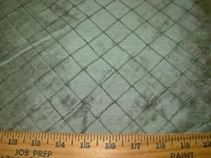 1 YD 100% SILK REMNANT DIAMOND PINTUCK  DRAPERY UPHOLSTERY FABRIC FOR LESS - Picture 1 of 2