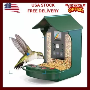 Bird Feeder with Camera, Outdoor Smart Bird Feeder with Solar Panel, - Picture 1 of 7