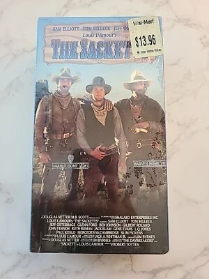 NEW The Sacketts VHS 2 Tape Set Sam Elliot, Tom Selleck, Glenn Ford 1979 Western - Image 1 of 4