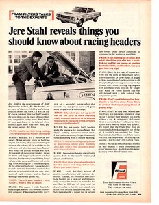 1967 PLYMOUTH HEMI BELVEDERE / JERE STAHL  ~  ORIGINAL FRAM FILTER AD - Picture 1 of 1