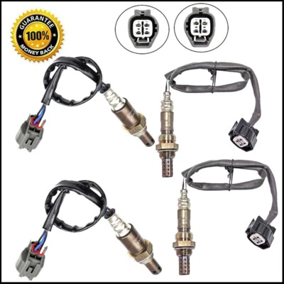 Para Jaguar XF 2009 2010 4,2 L y 2007-2009 XK 4,2 L 4 piezas sensor de oxígeno aguas arriba + abajo Foto 1 de 4