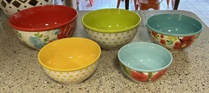 The Pioneer Woman - "The Vintage Collection" 5-teiliges Keramik Schüssel Set Retired Rarität - Bild 1 von 16