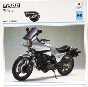 Kawasaki 750 turbo moto sportiva giappone 1981 03-09 01-49 - Picture 1 of 1