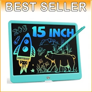 Portable 15" LCD Kids Drawing Tablet - Eco-Friendly Educational Gift in Blue - Picture 1 of 8