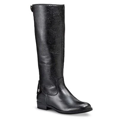 MERONA Women's ERIN Tall Leather Riding Boots  Black  Sz 6 - Image 1 of 2
