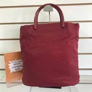 PRADA MEDIUM TOTE BAG ROT NYLON SEHR GUTER ZUSTAND - Bild 1 von 8