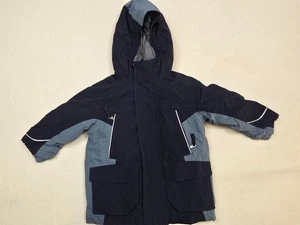 Lands End Kinder The Squall Jacke 3T Navy & Blau Oberbekleidung Wintermantel Kapuze - Bild 1 von 8