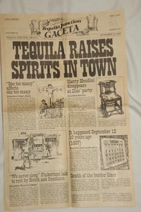 VTG TEQUILA JUNCTION MEXICAN RESTAURANT NEWSPAPER STATION SQUARE PITTSBURGH PA - Picture 1 of 4