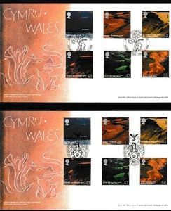 2004 A BRITISH JOURNEY WALES ROYAL MAIL COVER WITH DIFFERENT SPECIAL HANDSTAMPS - Bild 1 von 3