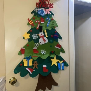 Used Felt Christmas Tree Kit, Home Party DIY Christmas Decoration Gifts for Kids - Picture 1 of 1