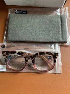 Peepers Showbiz Focus Blue Light Filtering Reading Glasses +2.25 NEW - Picture 1 of 10