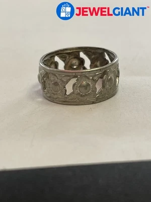 ANILLO PLATA ESTERLINA FIRMADO TALLA 6,00 2,5 G #FZ762 Foto 1 de 4