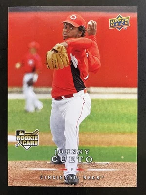 Johnny Cueto 2008 Upper Deck primeira edição cartão de novato Cincinnati Reds #340 - Imagem 1 de 2