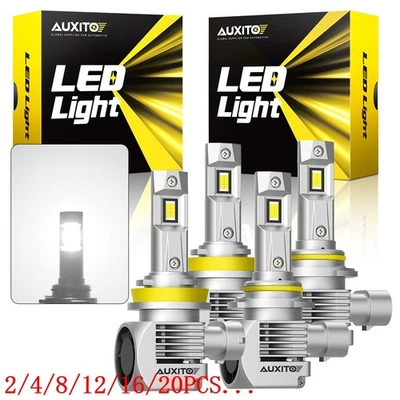 AUXITO 9005+9006+H11 Combo LED Kits Headlight High/Low Beam Bulb White 6pcs 2/4X Foto 1 de 4
