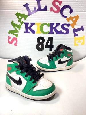 Nike Air Jordan Retro 1 ALTO OG "Lucky Green" Niño pequeño talla 6C Foto 1 de 4