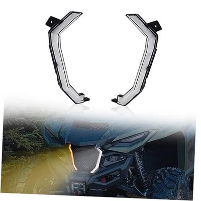  Акцентные клыковые фары передней решетки для Yamaha RMAX 1000, светодиодные решетчатые фары с  - Изображение 1 из 4