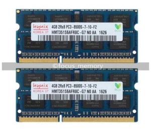Hynix 8GB (2x 4GB) Ram DDR3 1066MHz PC3-8500S SO-DIMM For 21.5" iMac (late 2009) - Picture 1 of 10