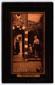 Cartolina posteriore indivisa pittura corte di una casa olandese Pieter De Hoogh - Foto 1 di 2