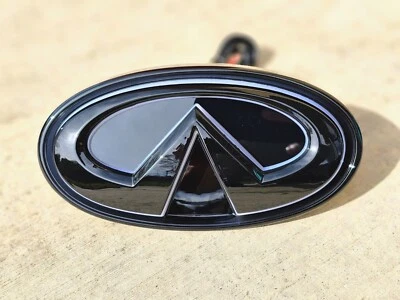 FOR 2014-2024 INFINITI Q50 COLOR CHANGING RGB LED GRILL EMBLEM Gloss Black. - Image 1 of 4